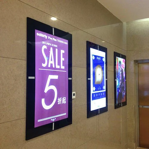 Ultra-Slim Snap Frame Magnetic Backlit Menu Display
